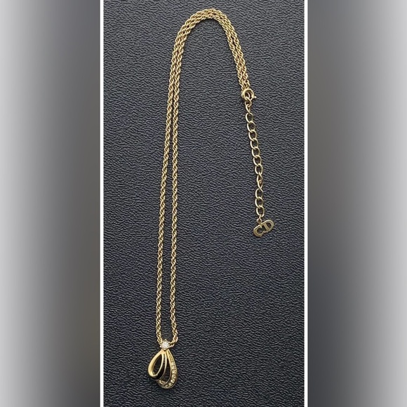 Authentic Christian Dior Long Necklace Gold plated - Picture 3 of 12